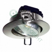 Встраиваемый светодиодный светильник FL-LED Consta B 7W Aluminium 4200K хром круглый поворотный